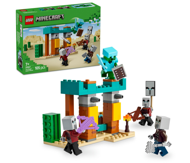 LEGO Minecraft 21267 Pustynny patrol złosadników - 1283660 - zdjęcie 2